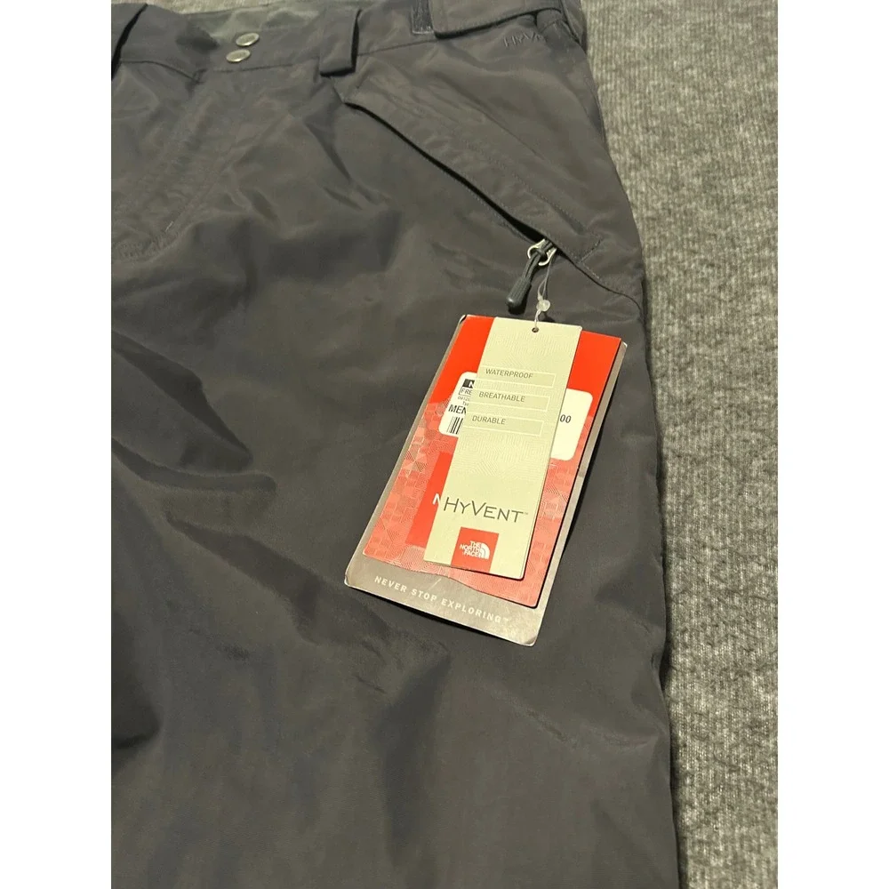 The north face freedom insulated hyvent snowboard pants new medium mens gray